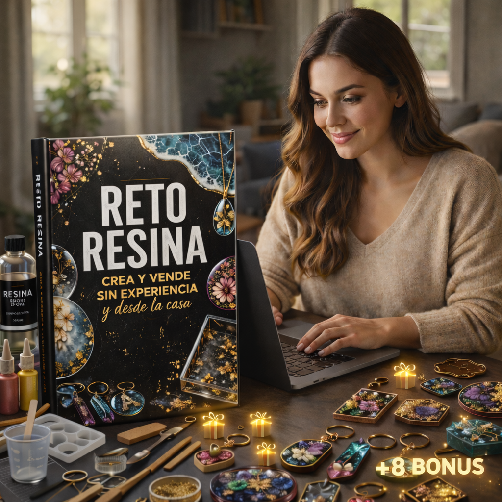 RETO RESINA EN 5 DIAS (+150 PAGINAS + 8 BONUS DE REGALO)